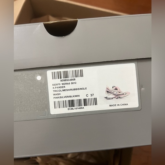 BALENCIAGA X-Pander Sneaker Pink/Silver/Black/White size 37 - Picture 6 of 6